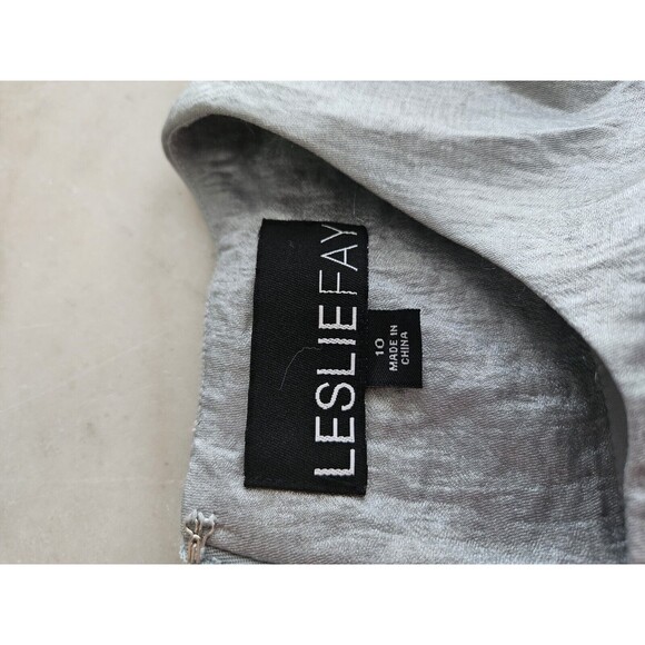 LESLIE FAY Women's Size 10 Sequined Sleeveless Formal Blue Dress - Picture 9 of 13